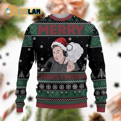 Elon Musk Ugly Sweater Best Gift For Christmas Zerelam