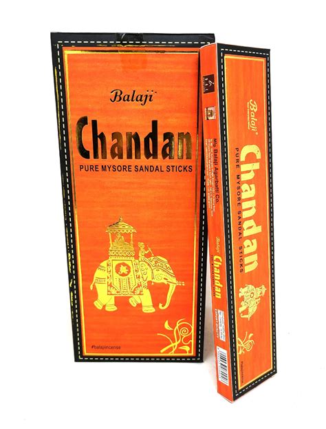 Balaji Chandan Pure Mysore Sandal 15 Sticks 12 Box