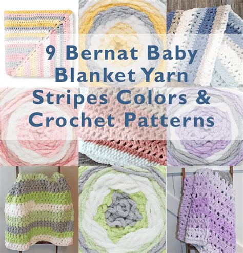 9 Bernat Baby Blanket Yarn Stripes Colors: Free Blanket Patterns - A ...