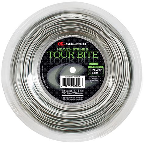 Solinco Tour Bite Silver 200m Reel Stringers World