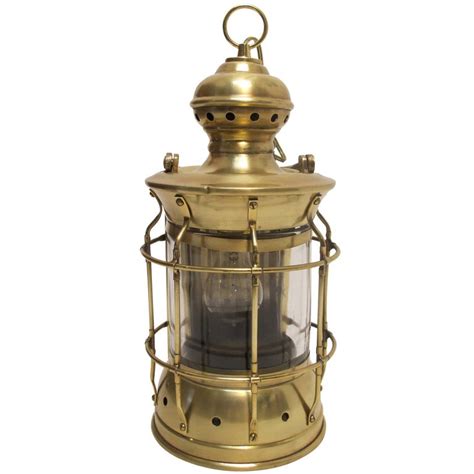 Brass And Glass Ships Lantern 19th Century For Sale At 1stdibs