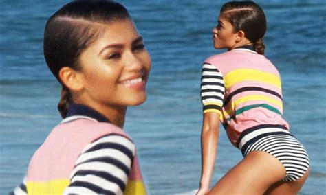 Zendaya Showcases Her Stunning Figure During Music Video Beach Shoot Zendaya Zendaya Bikini