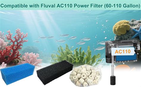 Amazon.com : beaufan 6 Pack Aquarium Filter Media Maintenance Kit ...