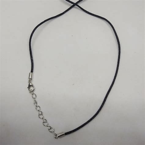 Black Satin Silk Necklace Cord 18 Vermont Cut Coins