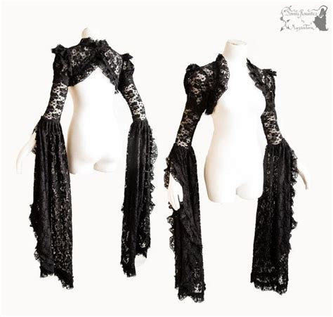 Bolero Victorian Gothic Shrug Goth Steampunk Black Lace Etsy