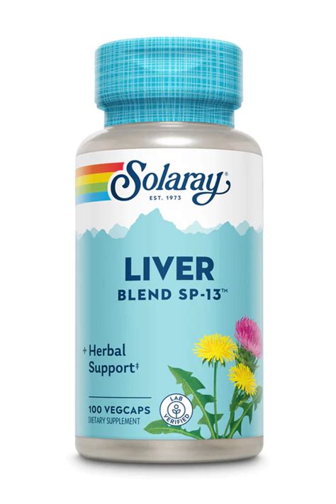 SOLARAY LIVER BLEND SP 13 100 CAPSULES Natures Health Shoppe