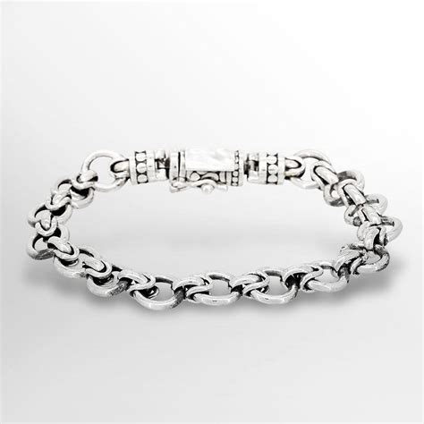 Bracelet Homme grain de café Argent massif 925 HRMLINK Mes bijoux fr