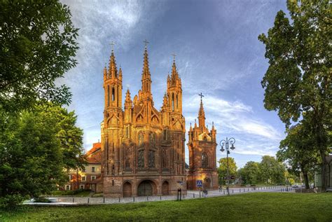 St Anne S Church Vilnius Lithuania Travel Unesco World Heritage Site