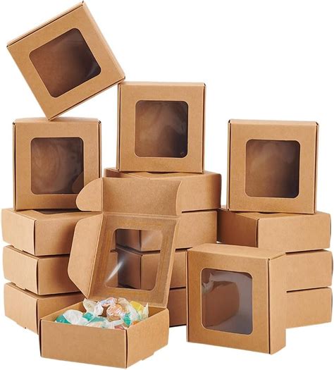 Amazon BENECREAT 36 Packs 3x3x1 2 Inch Brown Kraft Paper Box With