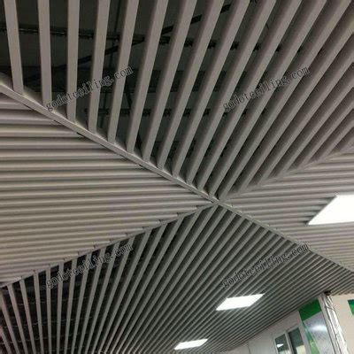 Aluminum U Shape Baffle Ceiling For Exhibition Space Durable Years