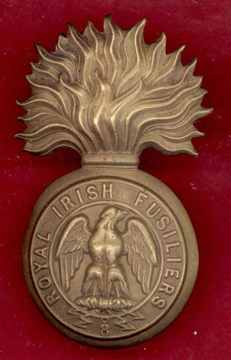 Dead Spartan Irish Royal Irish Fusiliers Victorian Ors Glengarry Badge