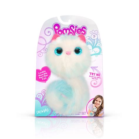 Pomsies Pet Snowball- Plush Interactive Toy - Walmart.com