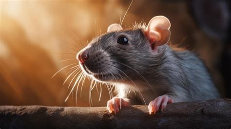 Premium AI Image | rat in beautiful light with natural habitat