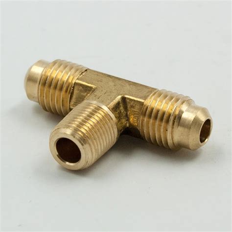 Pcs Brass Forged Tube Fitting Sae Degree Flare Male Branch Tee