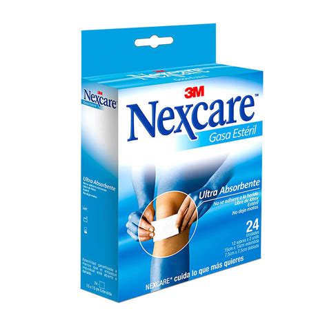 Gasa Esteril Nexcare 24 Unidades En 12 Sobres