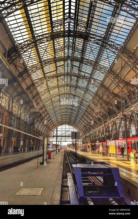 Interior Of Railway Station Stock Photo - Alamy