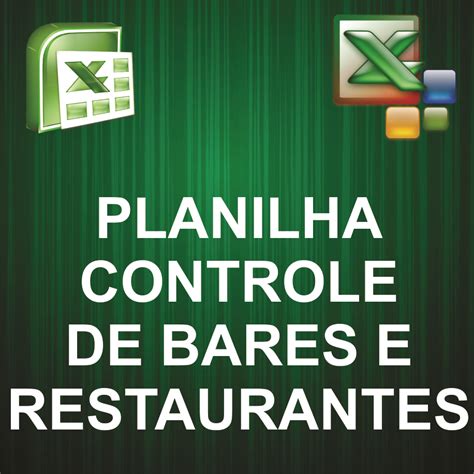 Planilha Para Controle De Bares E Restaurantes