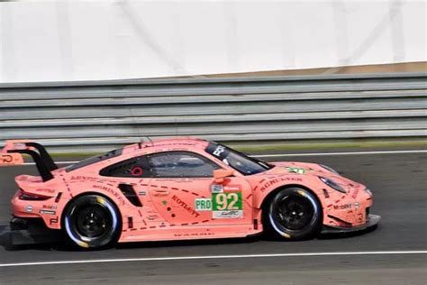 Porsche 911 Rsr No92 Cochon Rose 24 Heures Du Mans 2018 Photographie