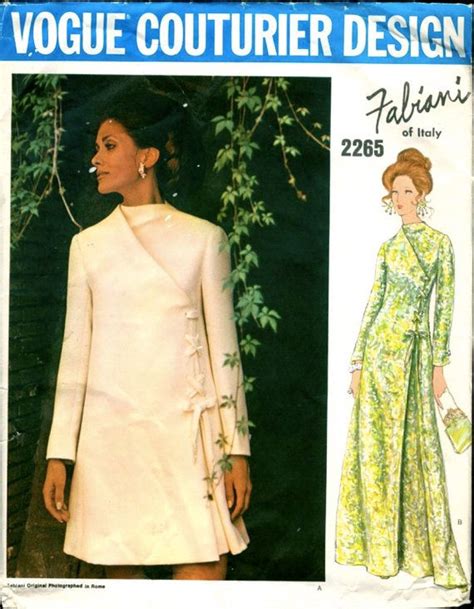 Vogue Couturier Pattern S Fabiani Evening Dress Pattern