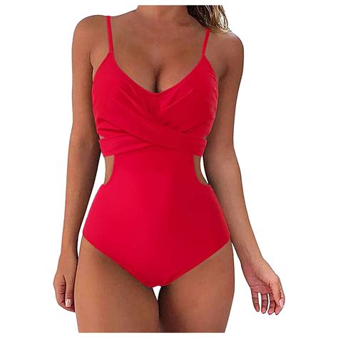 Willbest Sexy Swimsuits For Women Women Wrap Cut Out One Piece Swimsuit