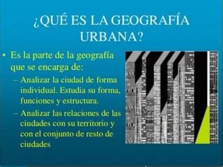 Geografia Urbana Ppt