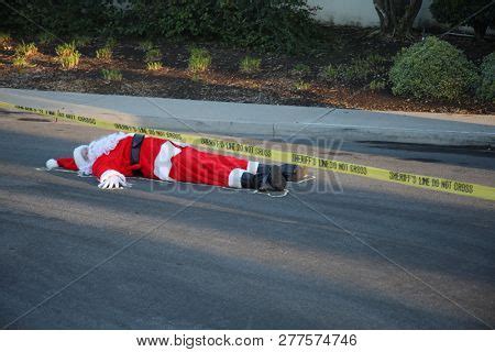 Crime Scene. Santa Image & Photo (Free Trial) | Bigstock