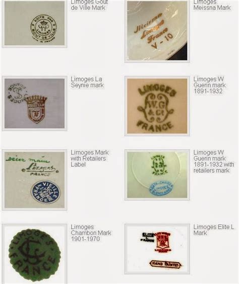 Limoges China Markings Porcelain Marks