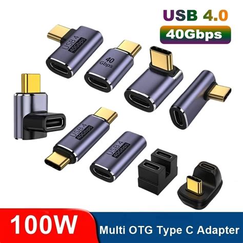 Adattatore Usb Tipo C In Metallo Da W Otg Gbps Trasferimento