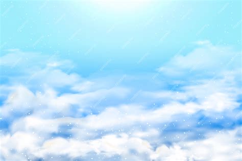 Premium Vector | Realistic clouds background