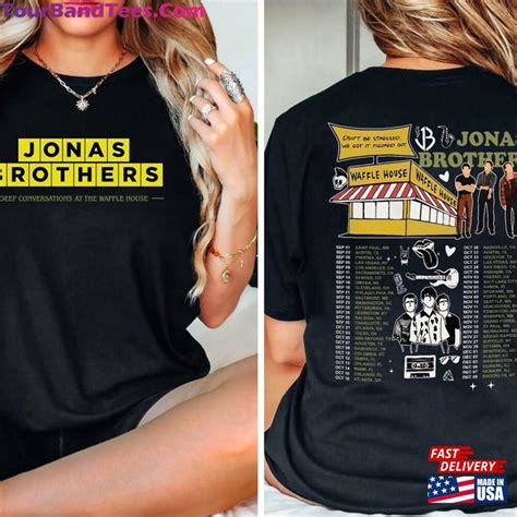 Jonas Brothers Waffle House Double Sided T-Shirt Classic - TourBandTees