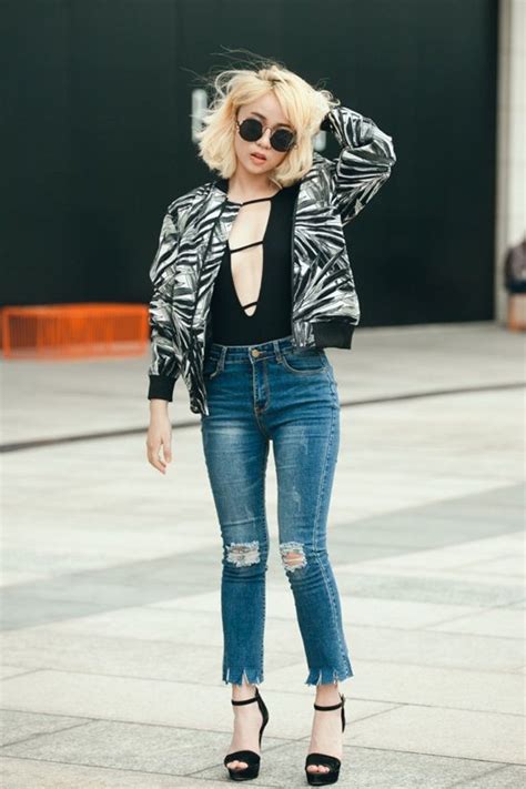 14 7 Hot girl MisThy chỉ cách diện áo xẻ sâu khoe vòng một sexy hút mắt