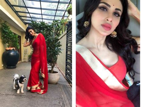 Pics Mouni Roys Red Hot Desi Look Will Make Your Day