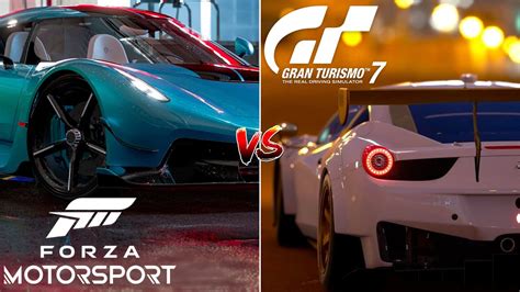 Forza Motorsport Vs Gran Turismo 7 Xbox Series X Vs PS5 Graphics