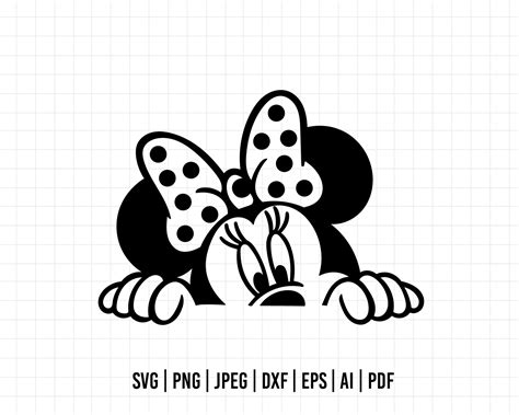 COD441- Minnie mouse svg, Disney svg, minnie svg, Silhouette, Cricut ...