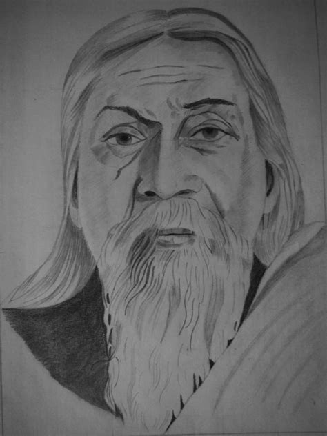 Aurobindo Ghosh Drawing by Sri venkat- Spread Happiness - Fine Art America