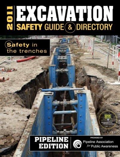 2011 Excavation Safety Guide Pdf Pipeline Association For Public