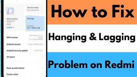 How To Fix A Hanging And Lagging Problem On Redmi Youtube