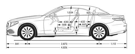 Mercedes Benz E Klasse Cabrio Abmessungen And Technische Daten Länge