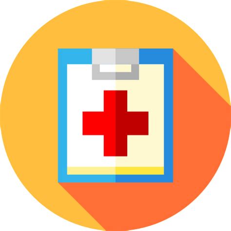 First Aid Kit Flat Circular Flat Icon