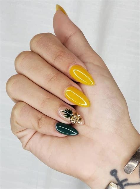 Pretty Pineapple Nail Designs You Ll Love In Pineapple Nails