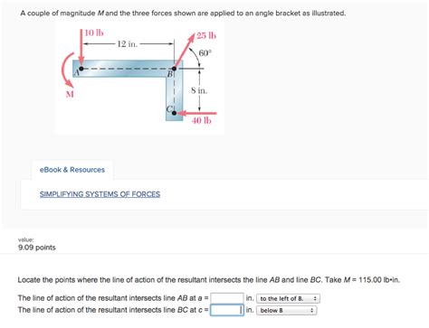 Solved A Couple Of Magnitude M And The Three Forces Shown Chegg