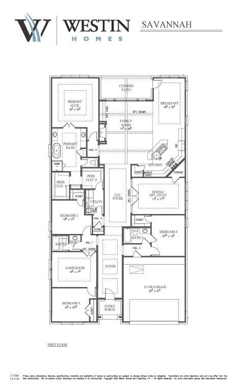 Floorplan Westin Homes