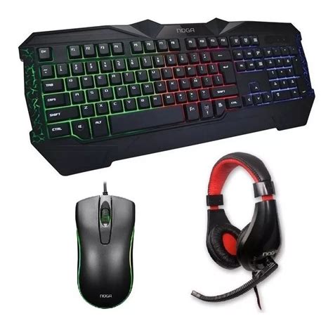 Combo Teclado Mouse Gamer Retroiluminado Noganet Nkb Mebuscar