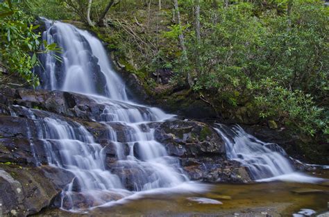 Laurel Falls in Great Smoky Mountain NP | Laurel falls, Great smoky ...