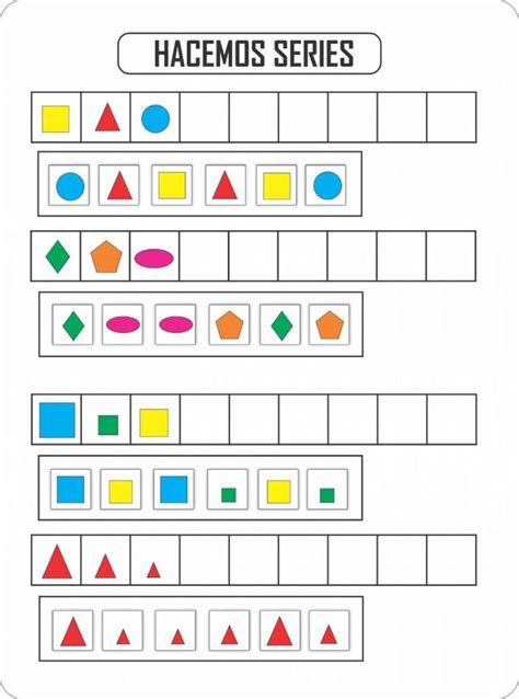 Ejercicio Interactivo De Seriaci N De Figuras Geom Tricas Figuras