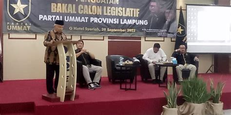 Bakar Semangat Bacaleg Partai Ummat Lampung Amien Rais Luruskan Niat Kita