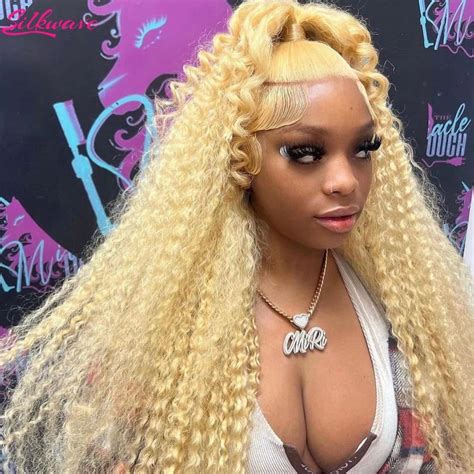 180 Density 613 13x6 Hd Lace Front Human Hair Wig Deep Wave Transparent Blonde Curly 13x4