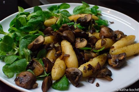 Salat Mit Schupfnudeln Und Garnelen Katha Kocht