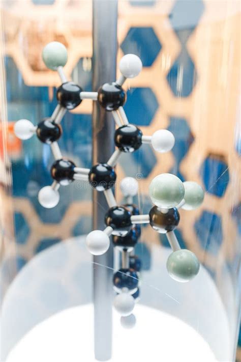 Chemical Element Molecule at the Exhibition in the Chemical Department ...