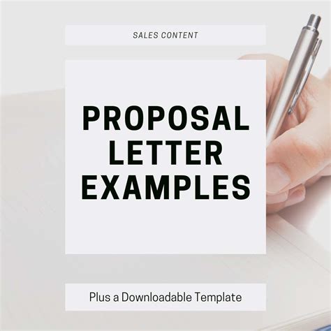 Proposal Letter Examples with Writing Tips